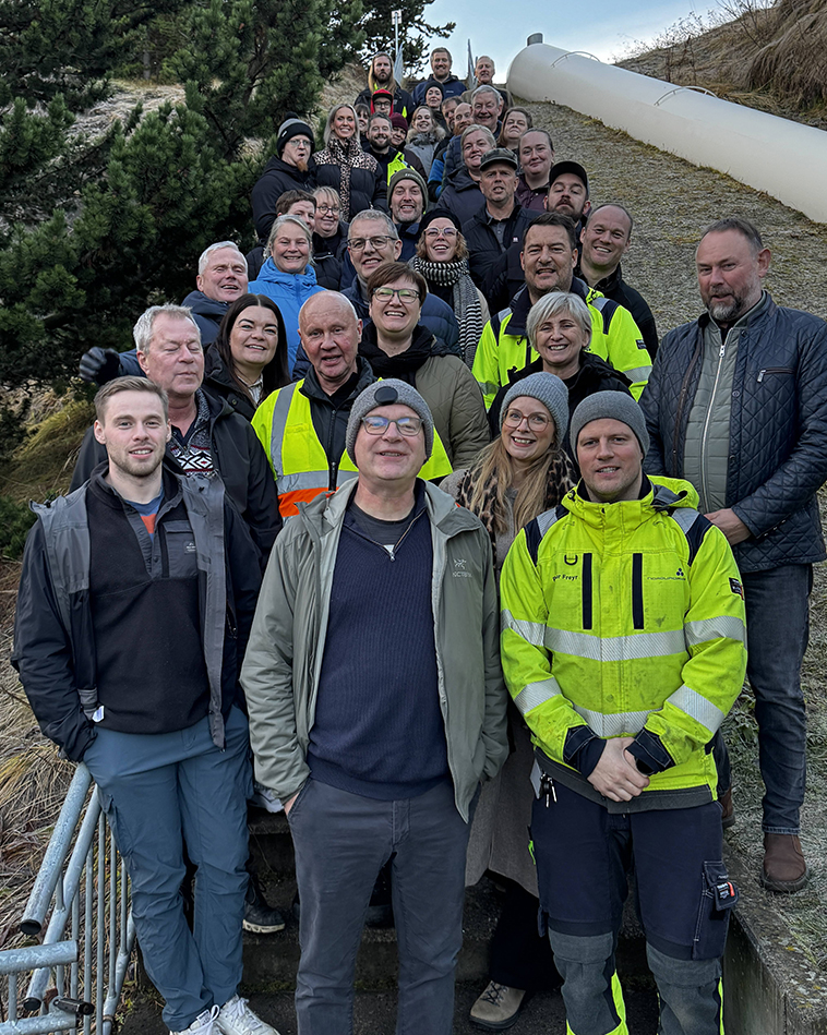 Starfsfólk í árlegri kynnisferð sem farin er á haustin um starfssvæði Norðurorku. (Mynd: Gunnur Ýr Stefánsdóttir)