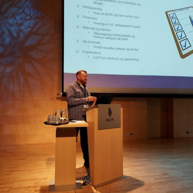 100 ára afmæli rafveitu á Akureyri. Afmælishátíð í Hofi. (Mynd: Gunnur Ýr Stefánsdóttir)