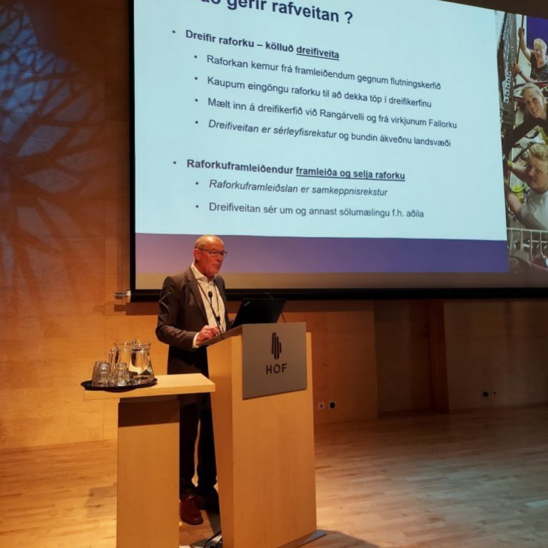 100 ára afmæli rafveitu á Akureyri. Afmælishátíð í Hofi. (Mynd: Gunnur Ýr Stefánsdóttir)