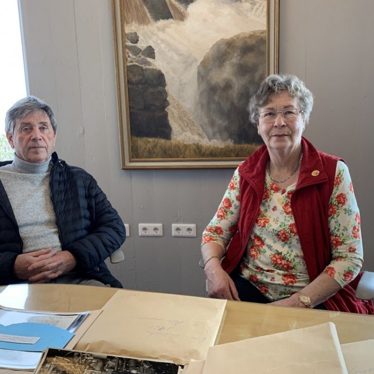 Undirbúningur fyrir 100 ára afmæli rafveitu á Akureyri.  (Mynd: Gunnur Ýr Stefánsdóttir)