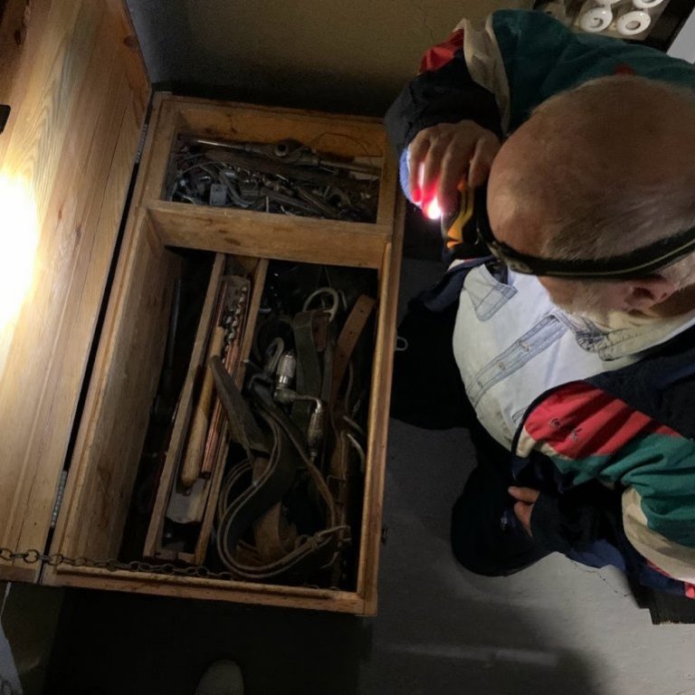 Undirbúningur fyrir 100 ára afmæli rafveitu á Akureyri.  (Mynd: Gunnur Ýr Stefánsdóttir)