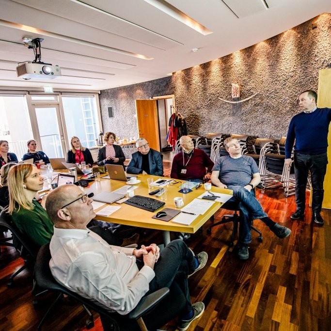 Stefnumótunarvinna undir stjórn Haraldar Hjaltasonar (Mynd: Auðunn Níelsson)