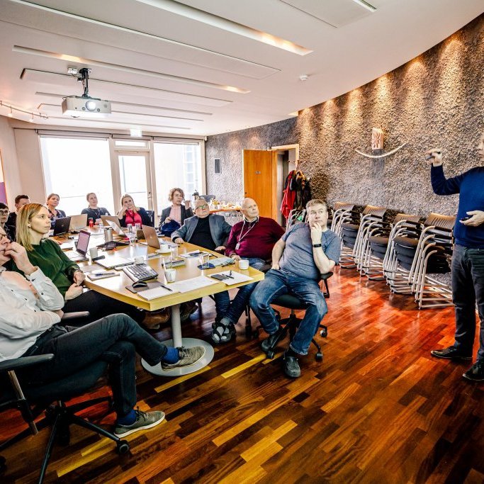 Stefnumótunarvinna undir stjórn Haraldar Hjaltasonar (Mynd: Auðunn Níelsson)