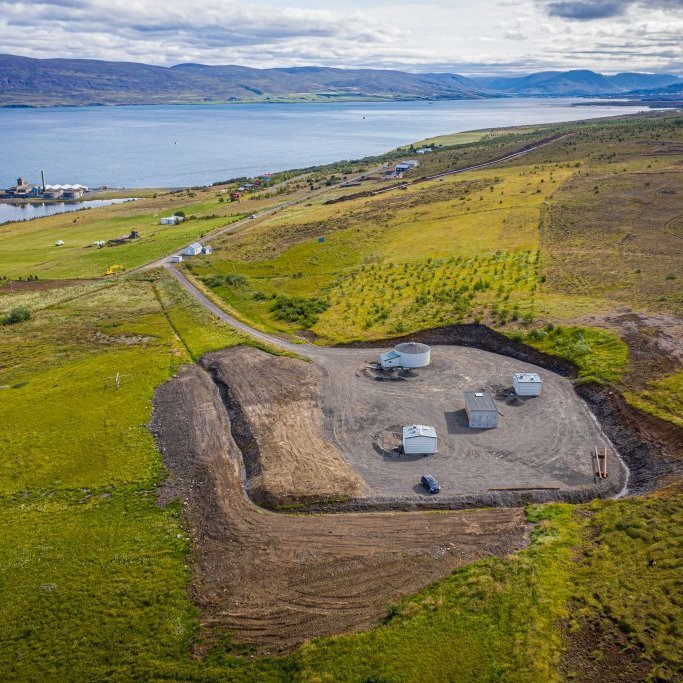 Lagning Hjalteyrarlagnar sumarið 2019 (Mynd: Auðunn Níelsson)
