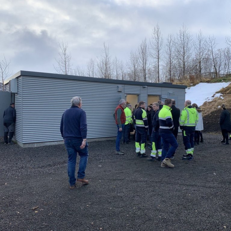Kynnisferð starfsfólks haustið 2022. Ný dælu- og dreifistöð við Hlíðarenda skoðuð. (Mynd: Gunnur Ýr Stefánsdóttir)