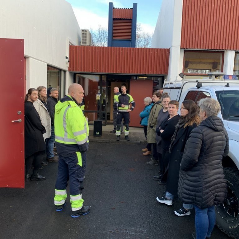 Kynnisferð starfsfólks haustið 2022. Dælustöð við Þórunnarstræti heimsótt. (Mynd: Gunnur Ýr Stefánsdóttir)
