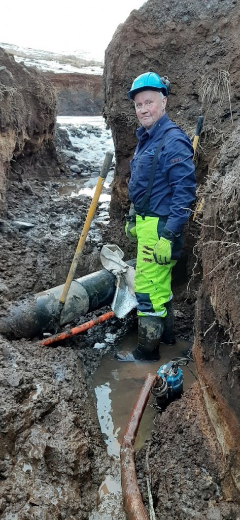 Aðalsteinn við vinnu (Mynd: Jón Björn Arason)
